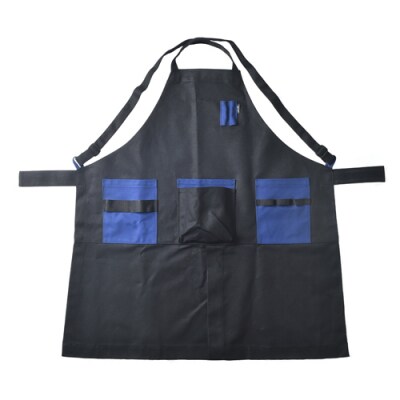 「㐂.」KITEN キャンパーズエプロン 【黒×ネイビー】 〈焚き火用多機能エプロン〉