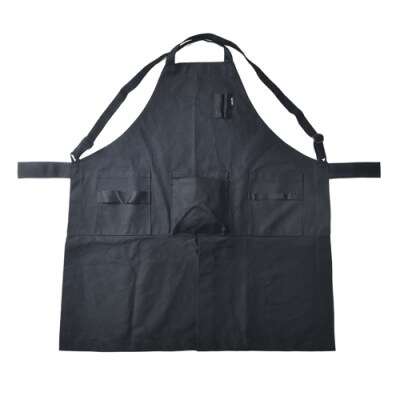 「㐂.」KITEN キャンパーズエプロン 【黒×黒】 〈焚き火用多機能エプロン〉