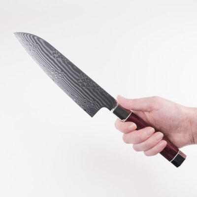 三昧 アルティメット 荒波 三徳180mm&SILKY キッチンプラ　赤