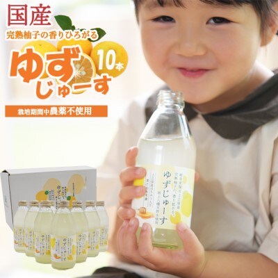 「ゆずの里上之保」ゆずじゅーす 10本セット