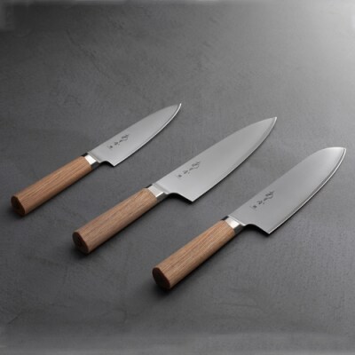 あすか 3層鋼 三徳包丁 H22-32 