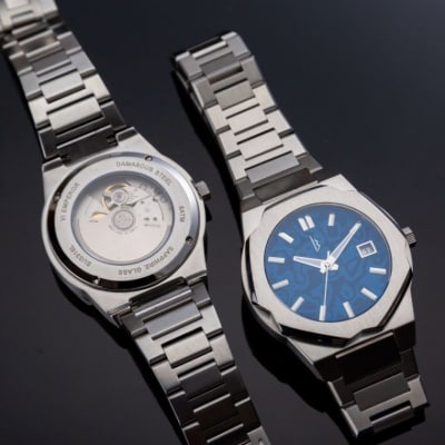 【数量限定5】MUSHA DAMASCUS WATCH VI EMPEROR　ダマスカス鋼 腕時計