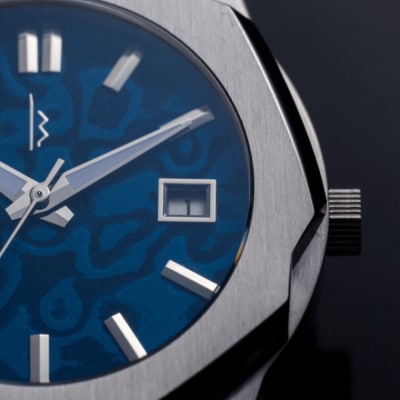 【数量限定5】MUSHA DAMASCUS WATCH VI EMPEROR　ダマスカス鋼 腕時計