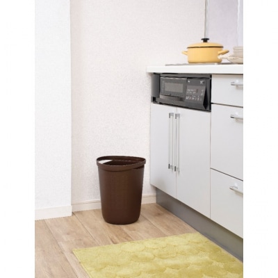 【エコマーク認定】トヨテック　ダストボックス(ゴミ箱)2個(白・茶)セット 