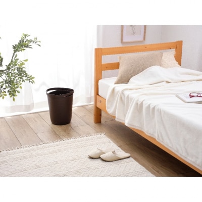【エコマーク認定】トヨテック　ダストボックス(ゴミ箱)同色(茶・茶)セット