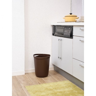 【エコマーク認定】トヨテック　ダストボックス(ゴミ箱)同色(茶・茶)セット