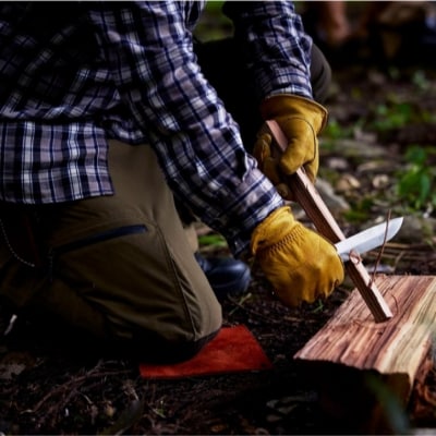 アウトドアに便利!牛革を使用した汚れ防止マット (ソイルブラウン) フィールドマット　MG-002