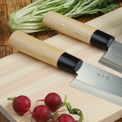 包丁2点セット 関和兼 三徳包丁・菜切包丁セット ステンレス 和包丁【訳あり・限定300セット】関市