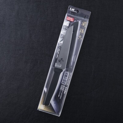＜アウトドアに便利な包丁!＞■ 関孫六 コンパクトナイフ(サヤ付)120mm ◇貝印