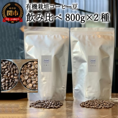 カフェ・アダチ　コーヒー豆　自家焙煎珈琲　珈琲　セット　800g×2種　(計1.6kg)