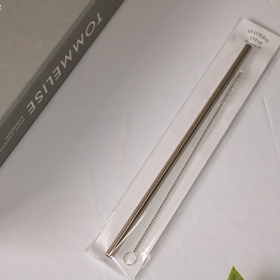 <【名入れ可】　ステンレスストロー> エコストロー 金属ストロー　