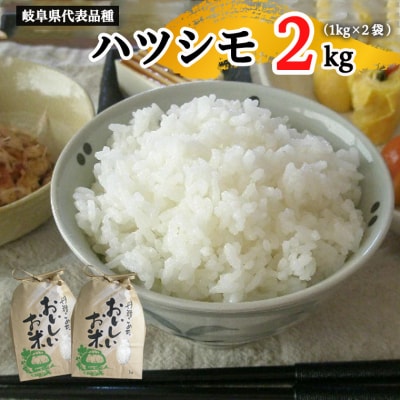 令和7年産 ハツシモ米 【白米】2kg(1kg×2袋) 【12月以降順次発送】S19