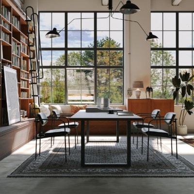 CRANK アームチェア 　鉄フレームの軽やかな椅子 家具 イス いす おしゃれ オシャレ 鉄家具