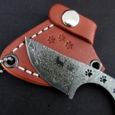 ネックニャイフ　スキナー　ダマスカス