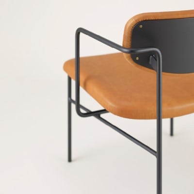 crankラウンジチェア　ゆったり座れてコンパクトなアイアンラウンジチェア 家具 イス いす