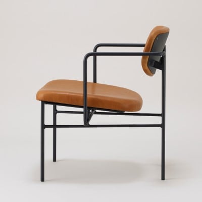 crankラウンジチェア　ゆったり座れてコンパクトなアイアンラウンジチェア 家具 イス いす