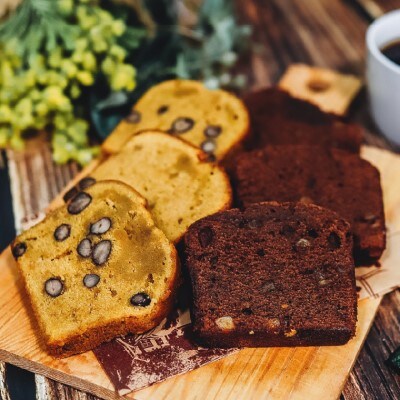 アダチブレンド 200g (約20杯分)& パウンドケーキ 3個×2種類(6個)＜詰め合わせ＞ 