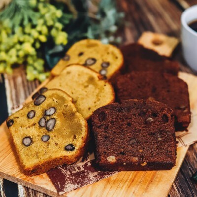 カフェ・アダチ【詰め合わせ】イタリアンブレンド 200g&パウンドケーキ 3個×2種類 