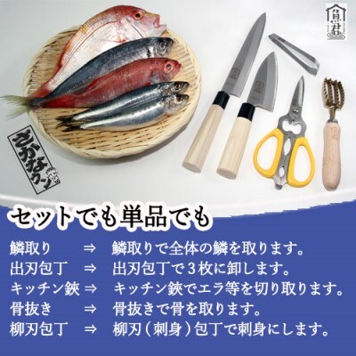 【さかなクンオリジナル】包丁2点セット(柳刃包丁、出刃包丁)