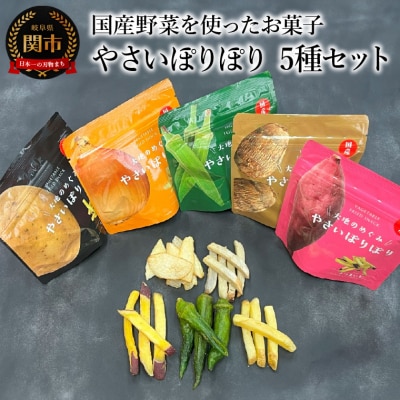 国産野菜を使った野菜のお菓子 詰合せ やさいぽりぽりセット 5種　箱入り