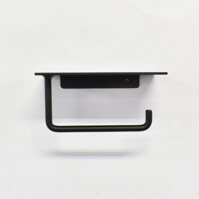 ヨーク棚付きペーパーホルダー ブラック色