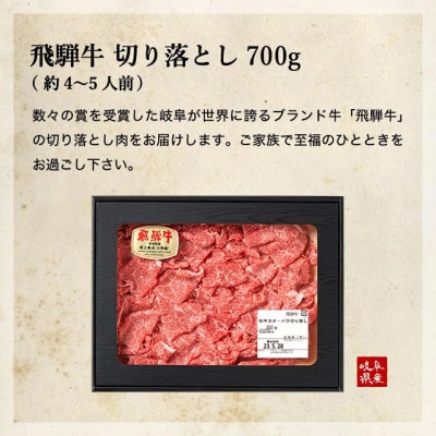 【3月～5月発送】特選飛騨牛【切り落とし】700g