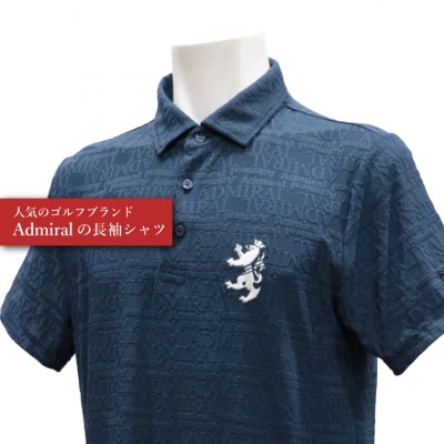 ゴルフウェア アドミラル 半袖　Lサイズ 　ネイビー　日本製　Golf