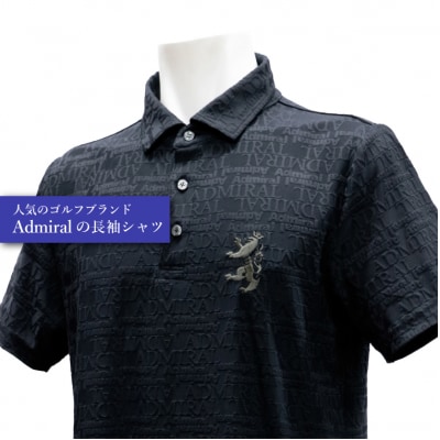 ゴルフウェア アドミラル 半袖　LLサイズ　ブラック　日本製　Golf