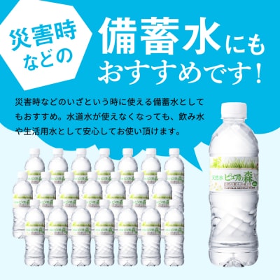 ピュアの森　500ml×24本　ペットボトル 天然水 飲料水 ミネラルウォーター
