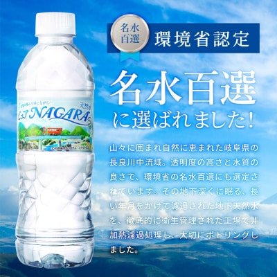 ピュアNAGARA(500ml×24本)ペットボトル 天然水 飲料水 ミネラルウォーター