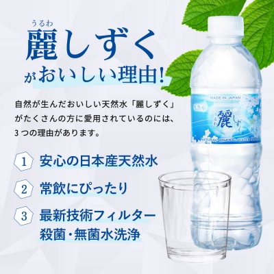 麗しずく(500ml×24本)ミネラルウォーター  名水百選
