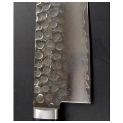 濃州正恒作　V金ゴールド　鎚目　口金付　三徳包丁165mm(CV-665M)