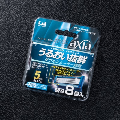 ◇貝印 5枚刃カミソリ axia 替刃8個