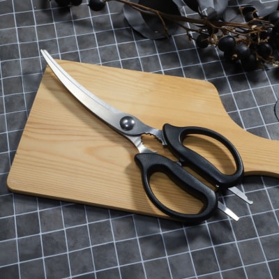 キッチン鋏(カーブ)/キッチンバサミ キッチンはさみ 調理器具 キッチンツール アウトドア