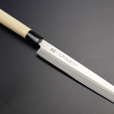 関鍔蔵作 白木柄 ステンレス製和包丁 刺身包丁270mm