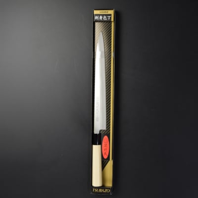 関鍔蔵作 白木柄 ステンレス製和包丁 刺身包丁270mm