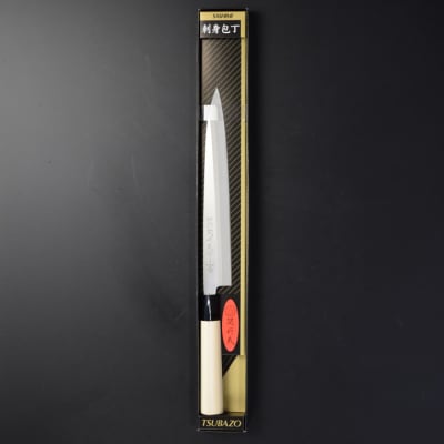 関鍔蔵作 白木柄 ステンレス製和包丁 刺身包丁240mm
