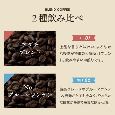 カフェ・アダチ【詰め合わせ】ドリップバッグ24個/アダチブレンドとブルーマウンテン各12個