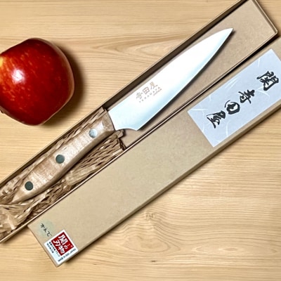 関寺田屋 ペティナイフ 110mm VG10全鋼 天然木柄 かえで柄ガラスコーティング塗装 包丁