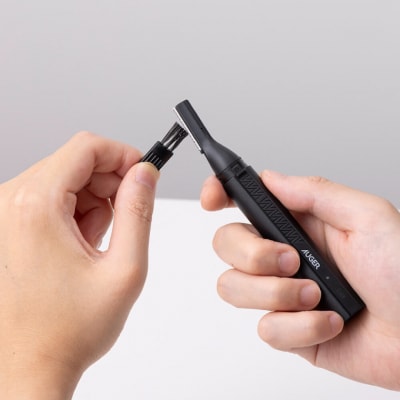 貝印 AUGER 電動フェイス&ノーズトリマー/電動シェーバー フェイスケア USB 充電式