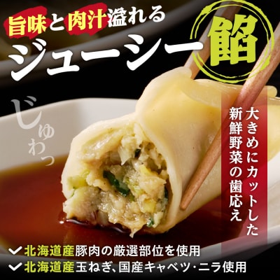 北海道物産展で大人気の佃善!札幌ジャンボ肉ぎょうざ16個入り×4袋セット_hs030-004