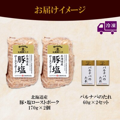 豚・塩ローストポーク170g×2個セット_hs087-006