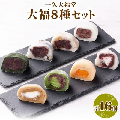 北海道産 大福 セット8種 計16個 個包装  和菓子詰め合わせ_hs297-004