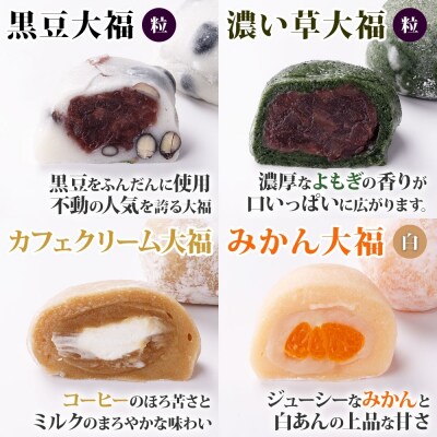 北海道産 大福 セット8種 計16個 個包装  和菓子詰め合わせ_hs297-004