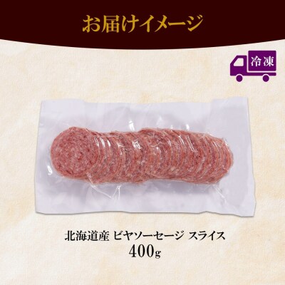 北海道産 ビヤソーセージ スライス 400g 冷凍 ソーセージ ボロニア_hs087-045