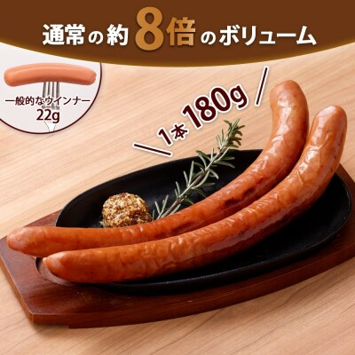 メガフランクソーセージ スモーク 計10本 セット 冷凍 手作り ロングサイズ_hs289-041