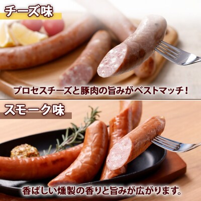 メガフランクソーセージ スモーク チーズ 各5本 食べ比べ 計10本セット _hs289-043