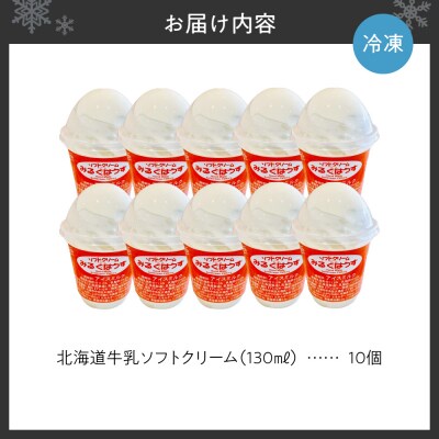 おウチで食べる北海道牛乳ソフトクリームセット10個入り_hs231-002