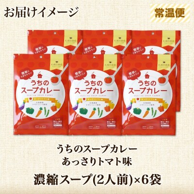 スープカレーの素 うちのスープカレー トマト味 2人前×6袋_hs299-036