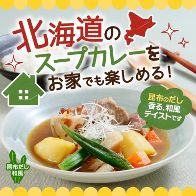 スープカレーの素 うちのスープカレー 昆布だし 和風味 2人前×6袋_hs299-038